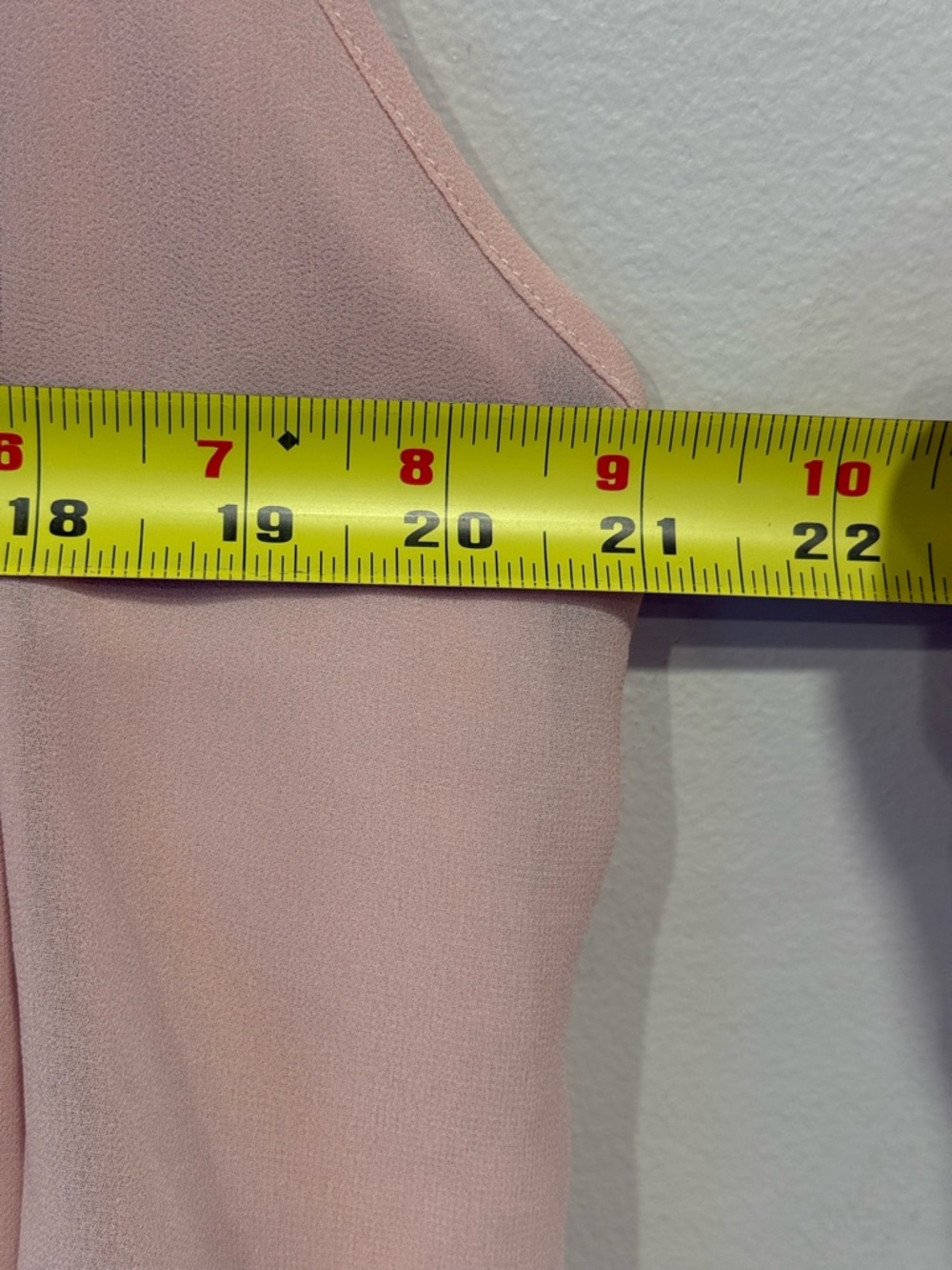 Forever 21 Contemporary Blush Pink Off-The-Shoulder Flowy Lace Hem Blouse Medium - Picture 3 of 8